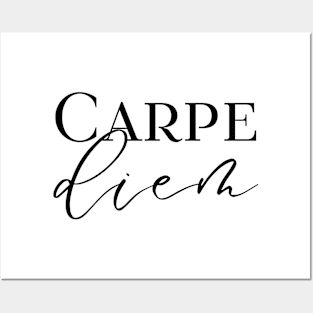 Carpe diem - Seize the day. Quote in latin Posters and Art